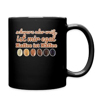 Café noir ou blanc n’a pas d’importance - Mug uni - noir - Droite