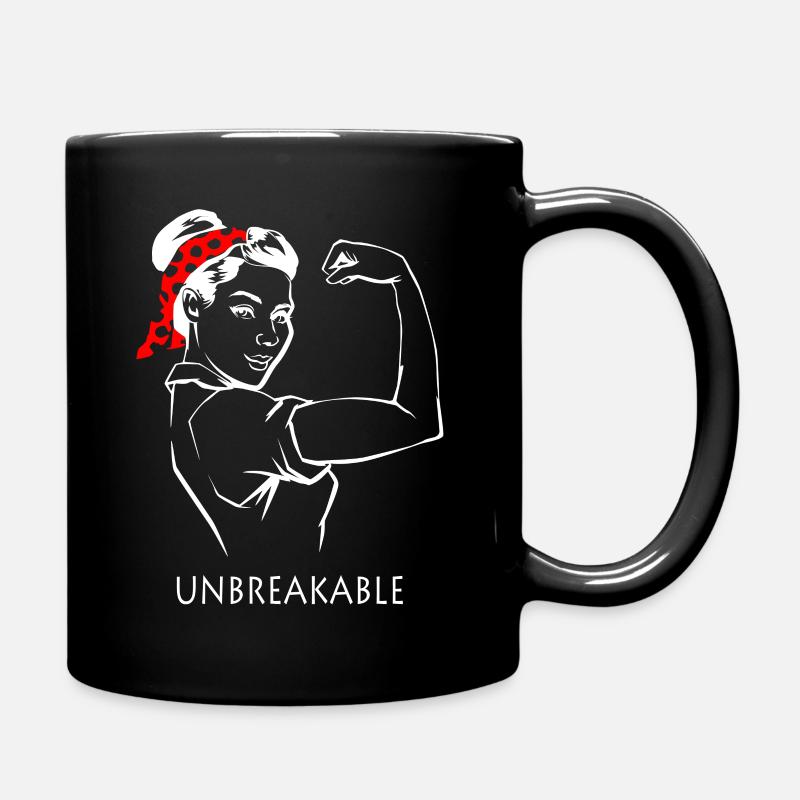 Frauenpower - Tasse einfarbig - Schwarz