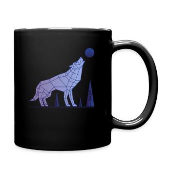 Wolf Alpha Résumé - Mug uni - noir - Droite
