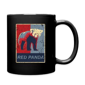 Red panda - Full Colour Mug - black - Right