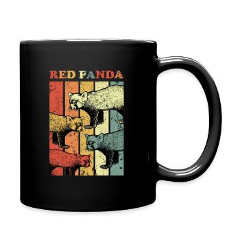 Red panda - Full Colour Mug - black - Right
