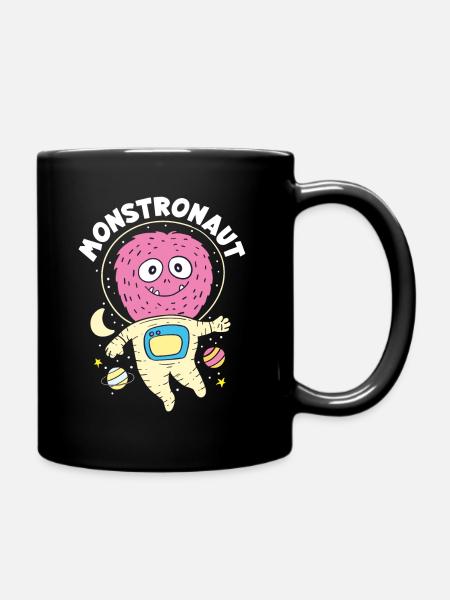 Monster Astronaut - Tasse einfarbig - Schwarz
