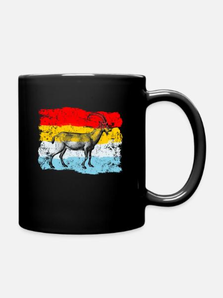 Ziege - Tasse einfarbig - Schwarz