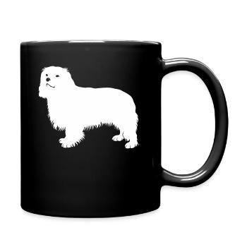 Cavalier King Charles Spaniel - Tasse einfarbig - Schwarz - Rechts