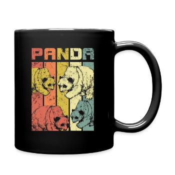Panda - Mug uni - noir - Droite