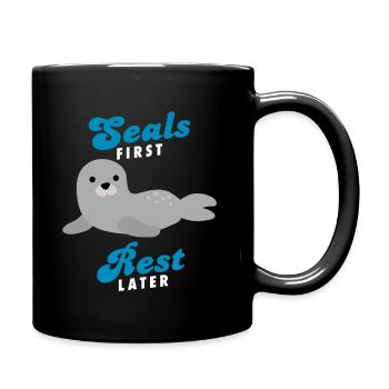 Seal - Full Colour Mug - black - Right