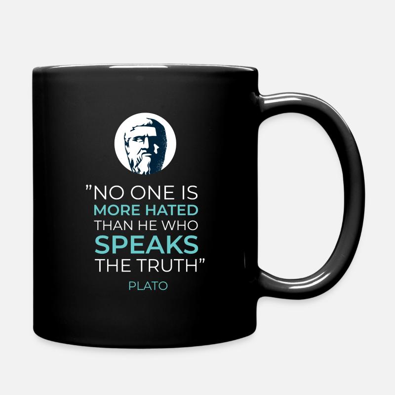 Plato Sokrates Zitate - Tasse einfarbig - Schwarz