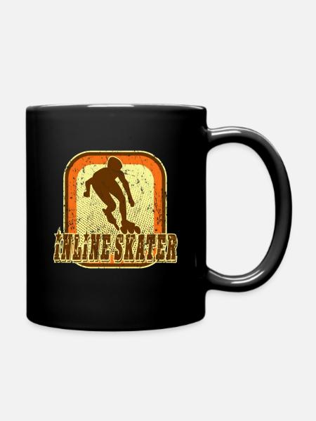 Inlineskater - Tasse einfarbig - Schwarz