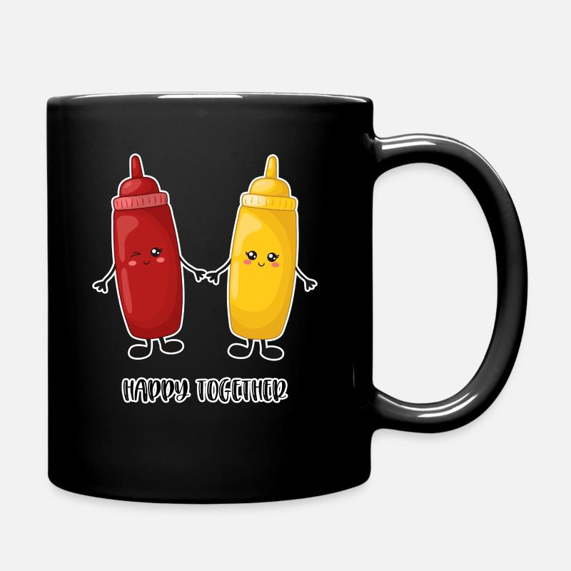 Ketchup and mustard - Full Colour Mug - black