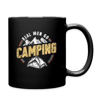 Camping - Tasse einfarbig - Schwarz - Rechts