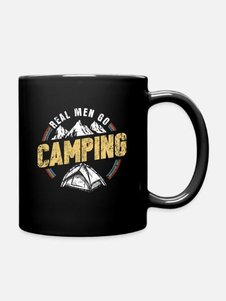 Camping - Tasse einfarbig - Schwarz