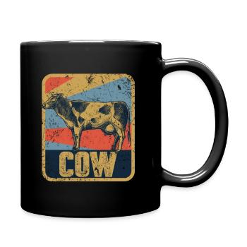 cow - Full Colour Mug - black - Right