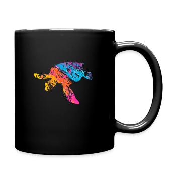 turtle - Full Colour Mug - black - Right