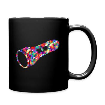 lampe de poche - Mug uni - noir - Droite