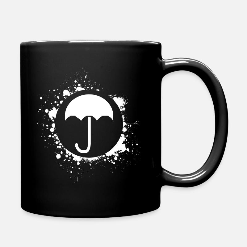 Regenschirm - Tasse einfarbig - Schwarz