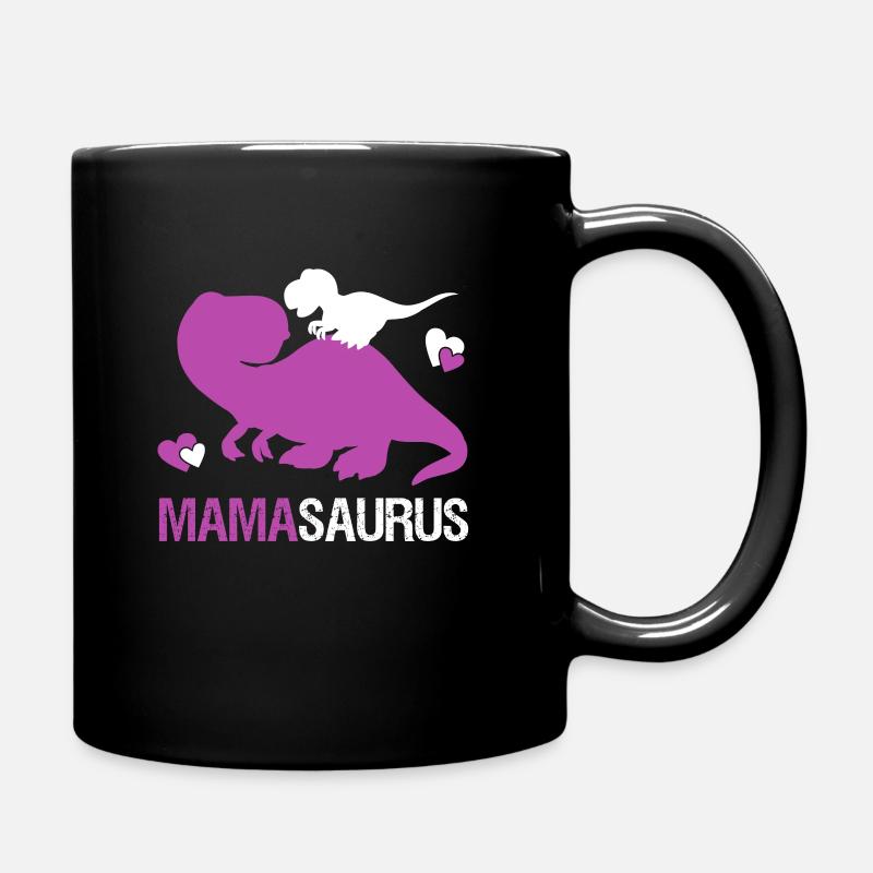Mamasaurus für Mama und Kinder | Geschenk - Tasse einfarbig - Schwarz