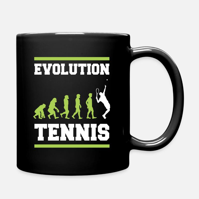 Evolution du tennis - Mug uni - noir
