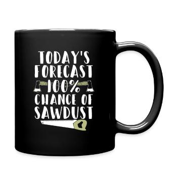 Chemise forestière drôle menuisier menuisier - Mug uni - noir - Droite