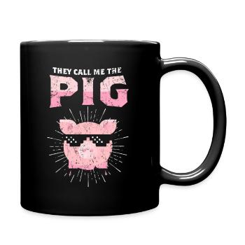 pig - Full Colour Mug - black - Right