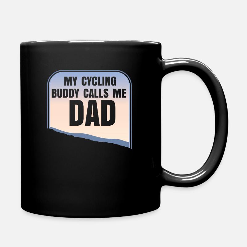 Fahrrad Papa - Tasse einfarbig - Schwarz