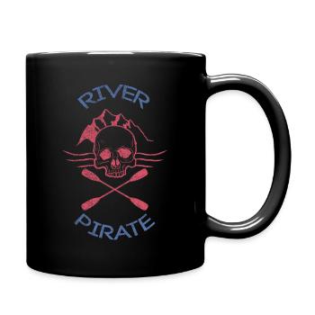 Canot canotage canadien - Mug uni - noir - Droite