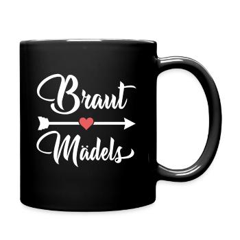 Braut Mädels - Tasse einfarbig - Schwarz - Rechts