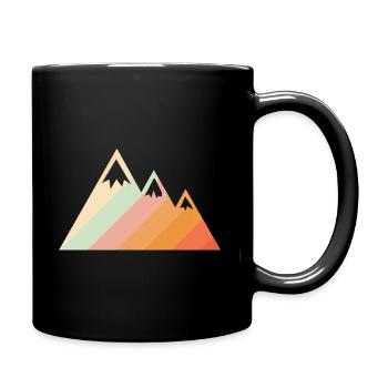 Mountains - Mountain peaks - Mountain peaks - Full Colour Mug - black - Right