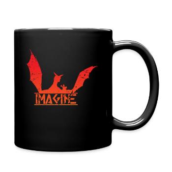 Kite - Full Colour Mug - black - Right