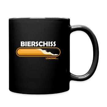 Bierschiss - Tasse einfarbig - Schwarz - Rechts