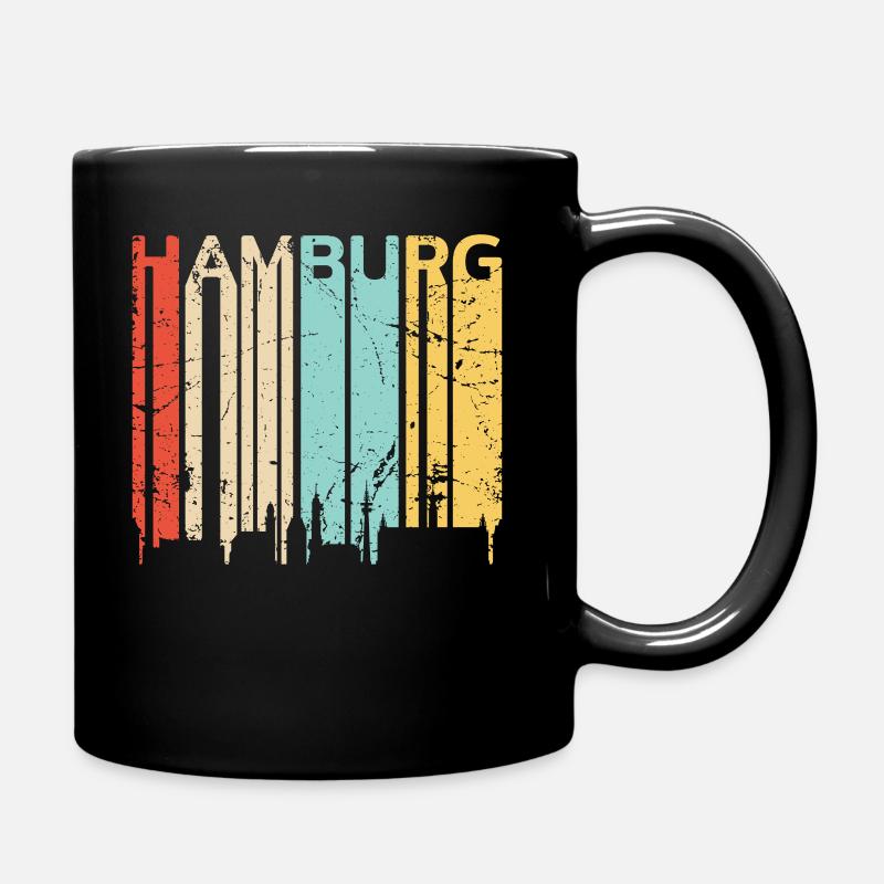 Hamburg - Tasse einfarbig - Schwarz