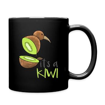 Kiwi fruit kiwi oiseau - Mug uni - noir - Droite