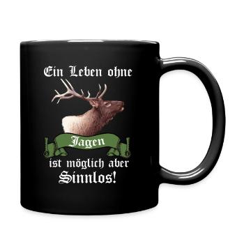 Vie Sans chasse Possible Mais Inutile I Chasseur - Mug uni - noir - Droite