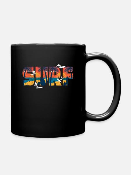 surf - Mug uni - noir