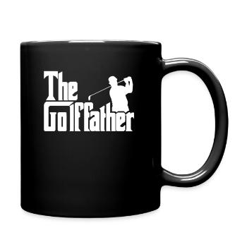 Lustiges Golfspieler Geschenk - Tasse einfarbig - Schwarz - Rechts