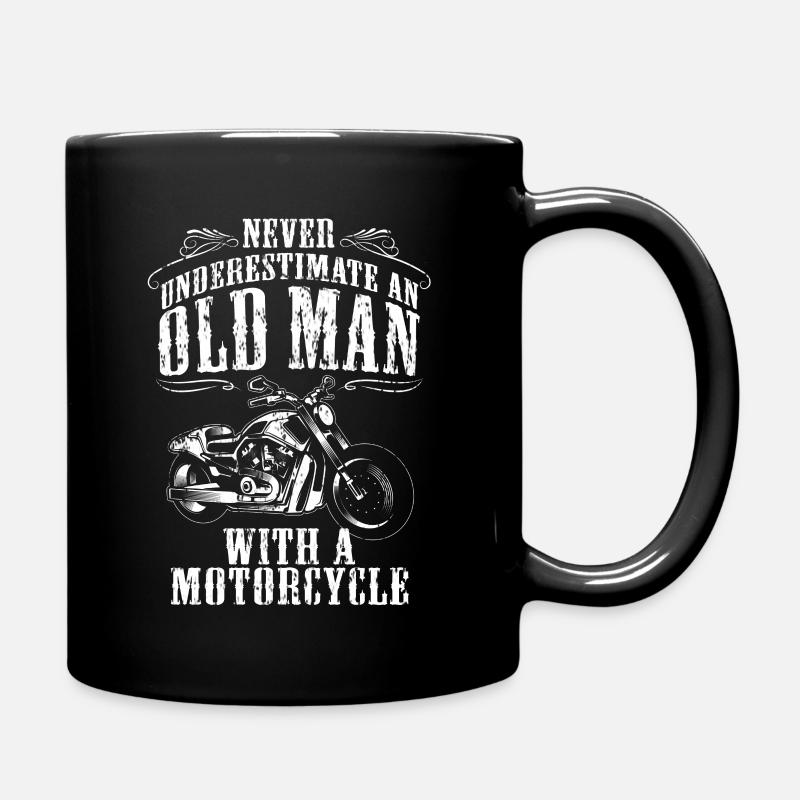 Cadeau d'été moto vieux papa papy - Mug uni - noir