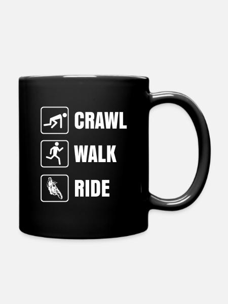 motorcycle - Full Colour Mug - black