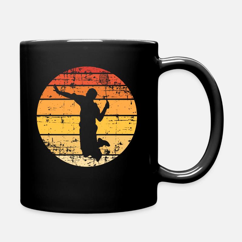 Federball Badminton und Leidenschaft - Tasse einfarbig - Schwarz