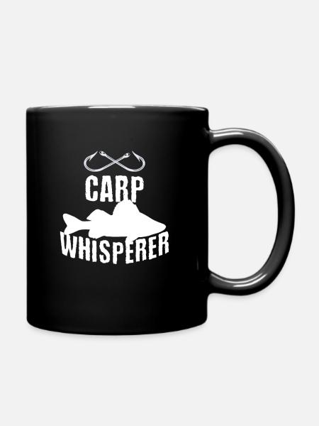 Funny Carp Fishing Freshwater Fish Gift - Full Colour Mug - black