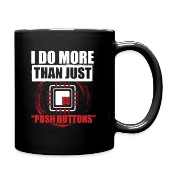 Chemise de machiniste CNC - Mug uni - noir - Droite