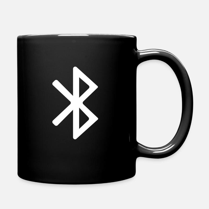 Bluetooth icon - Full Colour Mug - black