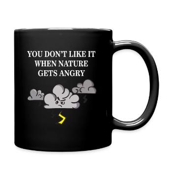 Angry nature - Full Colour Mug - black - Right