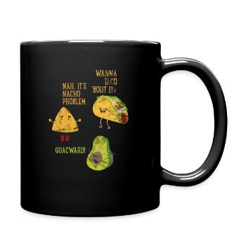 Tacos - Tasse einfarbig - Schwarz - Rechts