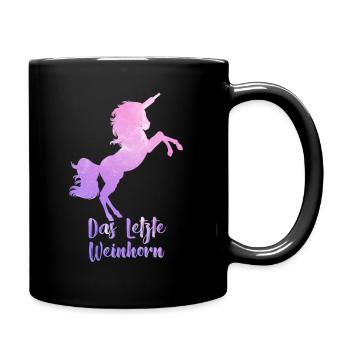 La dernière des filles de la corne de vin - Mug uni - noir - Droite