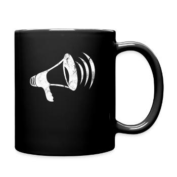 Mégaphone I Chemise Megafon I Musicien Ingénieur du son DJ - Mug uni - noir - Droite
