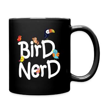 Bird Nerd - Full Colour Mug - black - Right