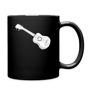 Ukulele - Tasse einfarbig - Schwarz - Rechts