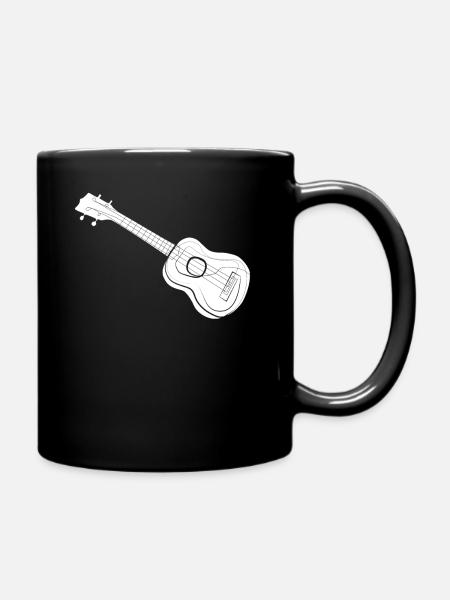 Ukulele - Mug uni - noir