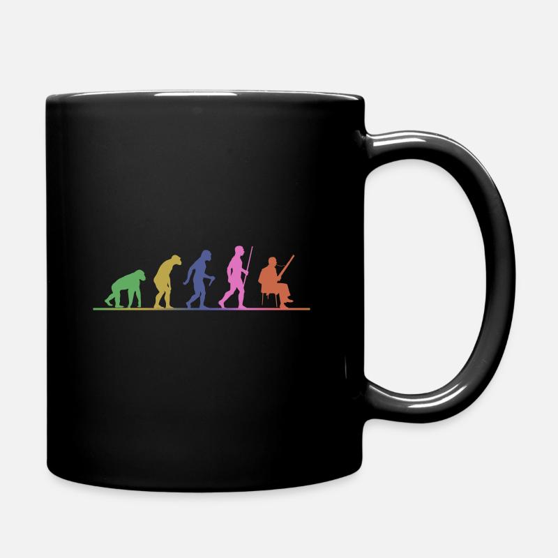 Evolution fagson musicien - Mug uni - noir