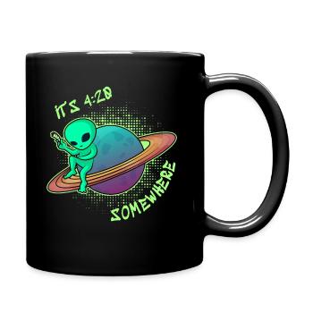 420 stoners of pot - Full Colour Mug - black - Right