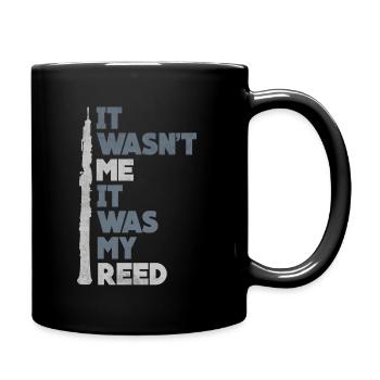 Mon hautbois - Mug uni - noir - Droite